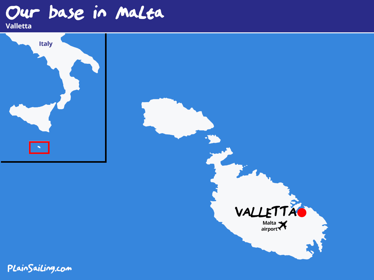 Our Yacht Charter base in Malta - Valletta Our Yacht Charter base in Malta - Valletta